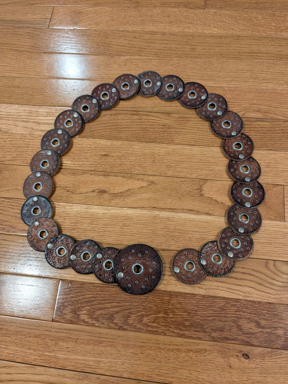 Leather Boho Concho Belt